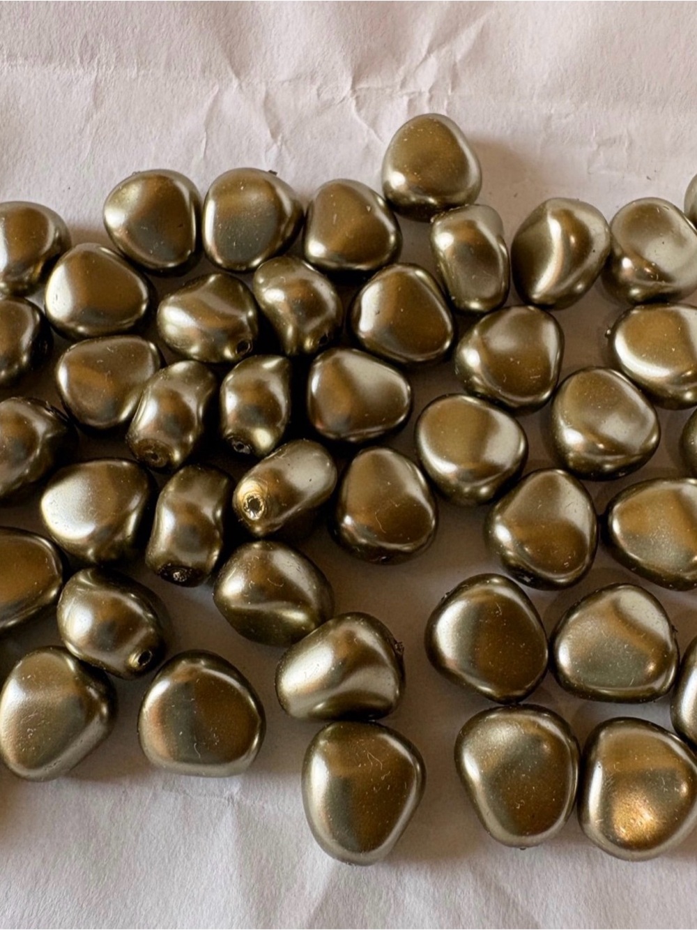 Full Pack Preciosa Glass Pearls Lt Green 11x9.5